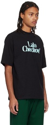 Late Checkout Black Crewneck T-Shirt