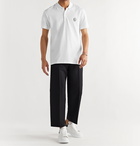 Alexander McQueen - Logo-Appliquéd Cotton-Piqué Polo Shirt - White