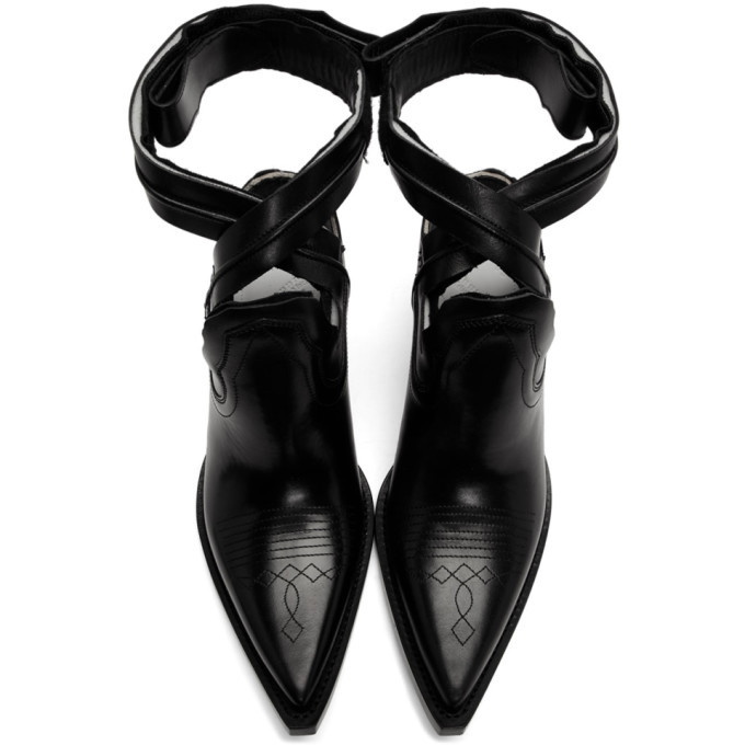 Maison Margiela - Vegas Cutout Leather Ankle Boots