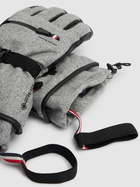 MONCLER GRENOBLE Logo Padded Wool Flannel Gloves