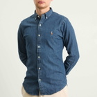 Polo Ralph Lauren Men's Button Down Denim Shirt in Blue Denim