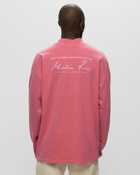 Martine Rose Funnel Neck Tee Pink - Mens - Longsleeves