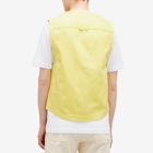 Acne Studios Men's Ohada Canvas Vest in Dusty Yellow