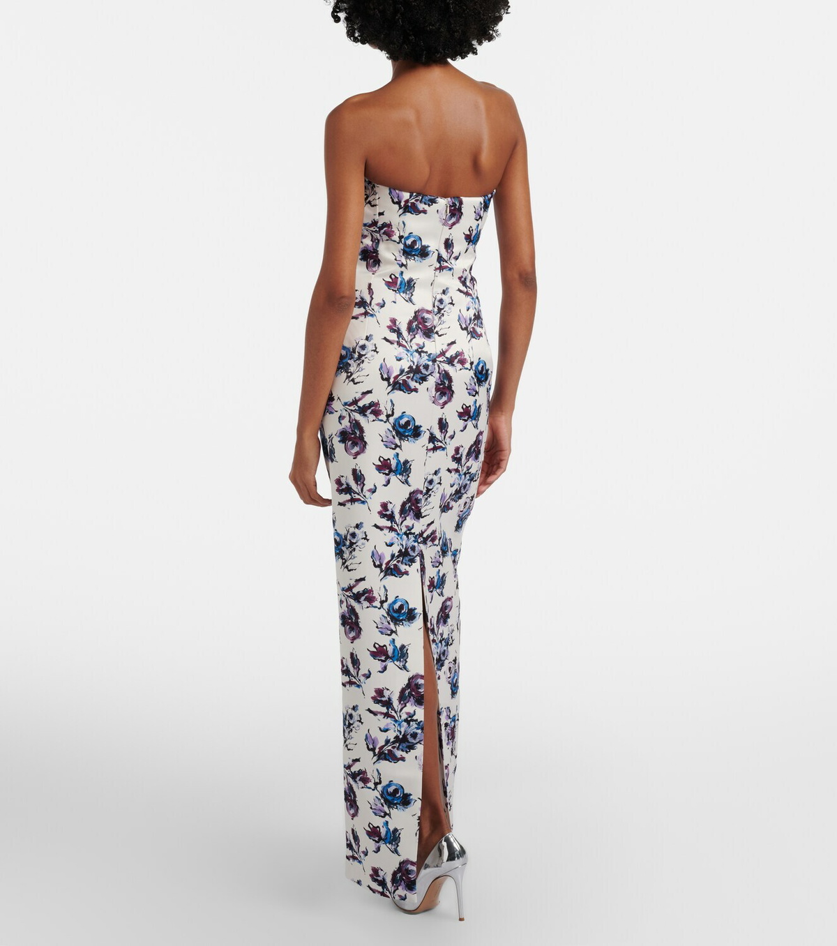 Emilia Wickstead Laelia floral bustier gown
