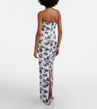 Emilia Wickstead Laelia floral bustier gown