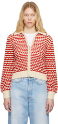 Guest in Residence Red & Off-White Kirby Jacket