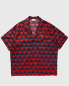 Lacoste Short Sleeved Robert George Print Shirt Red - Mens - Shortsleeves