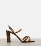 Jimmy Choo Elsy snake-effect slingback sandals