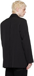 Song for the Mute Black Oversized Limpet Shell Blazer