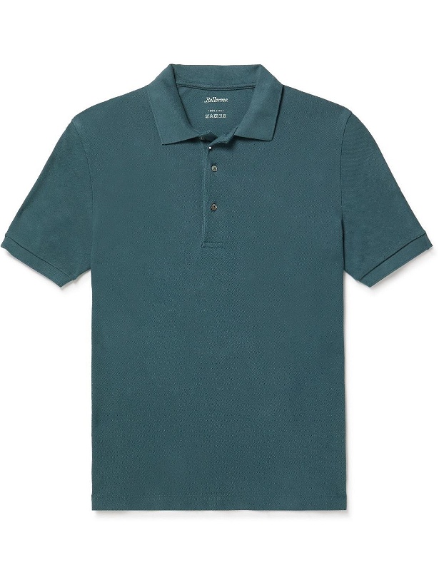 Photo: Bellerose - Cotton-Piqué Polo Shirt - Blue