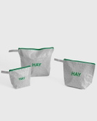 HAY Candy Mono Wash Bag Grey Mens Small Bag