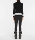 Fusalp Striped turtleneck knit sweater