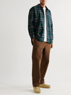 Stussy - Checked Cotton Oxford Shirt - Green