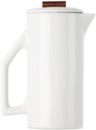 YIELD White Ceramic French Press, 850 mL