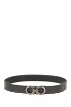 Ferragamo Dark Brown Leather Reversible Belt