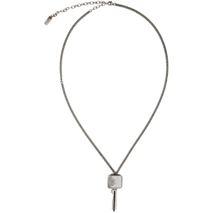 Photo: Saint Laurent Silver Addicted To Love Key Necklace