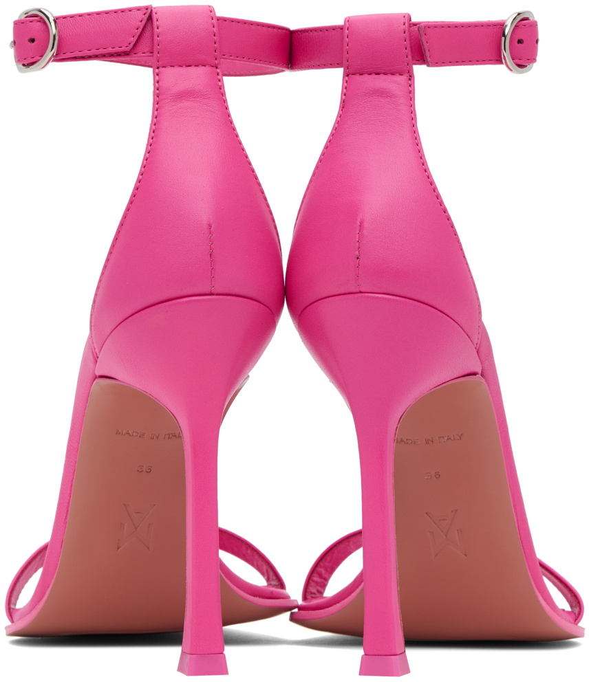 【関税込み】Amina Muaddi ピンク Kim 90 ヒールサンダル Amina Muaddi Pink Kim 90 Heeled Sandals Amina Muaddi