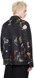 Lanvin Black Floral Jacket