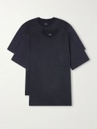Graphpaper - Set of Two Cotton-Jersey T-Shirt - Black