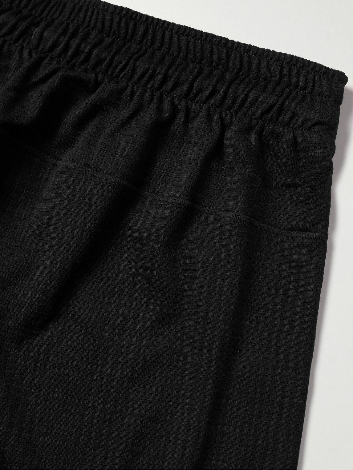 Nike Training - Yoga Slim-Fit Logo-Embroidered Dri-FIT Drawstring Shorts - Black