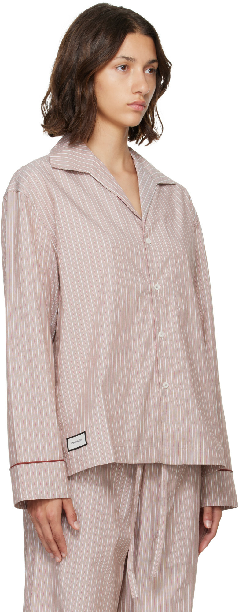 Entire Studios Pink L/S Pyjama Shirt