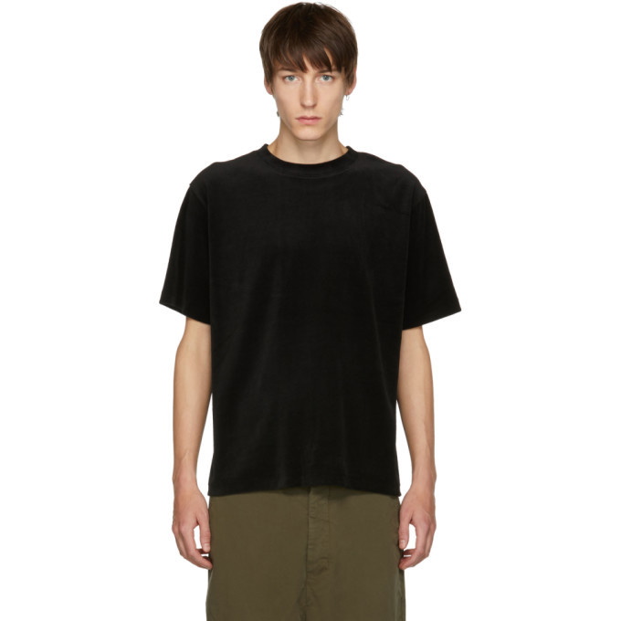 Photo: Saturdays NYC Black Elliot Velour T-Shirt