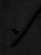 CELINE - Pinstriped Wool and Silk-Blend Gabardine Blazer - Gray