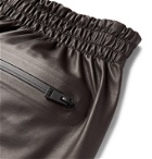 Bottega Veneta - Wide-Leg Leather Trousers - Brown