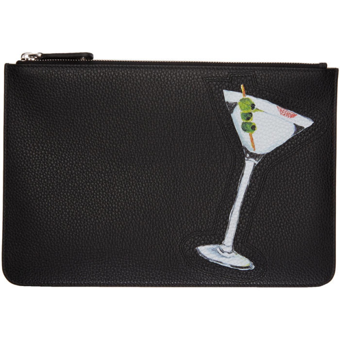 Photo: Fendi Black Large Martini Pouch 