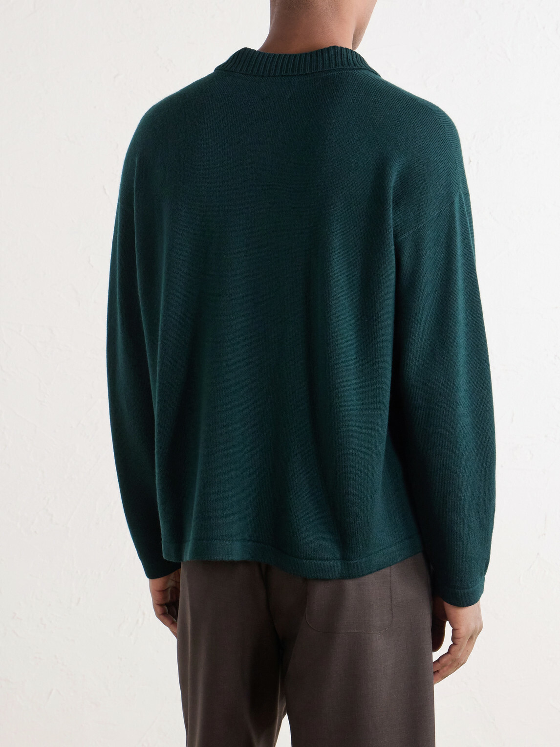 BODE - Logo-Detailed Merino Wool Polo Shirt - Green