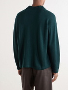 BODE - Logo-Detailed Merino Wool Polo Shirt - Green