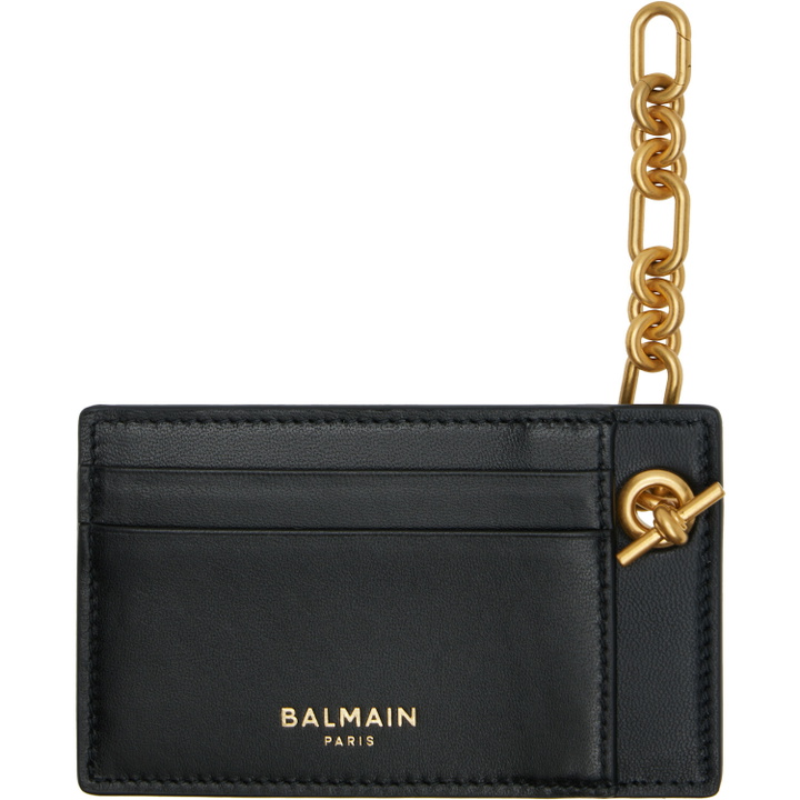 Photo: BALMAIN Black Pulse Chain Card Holder