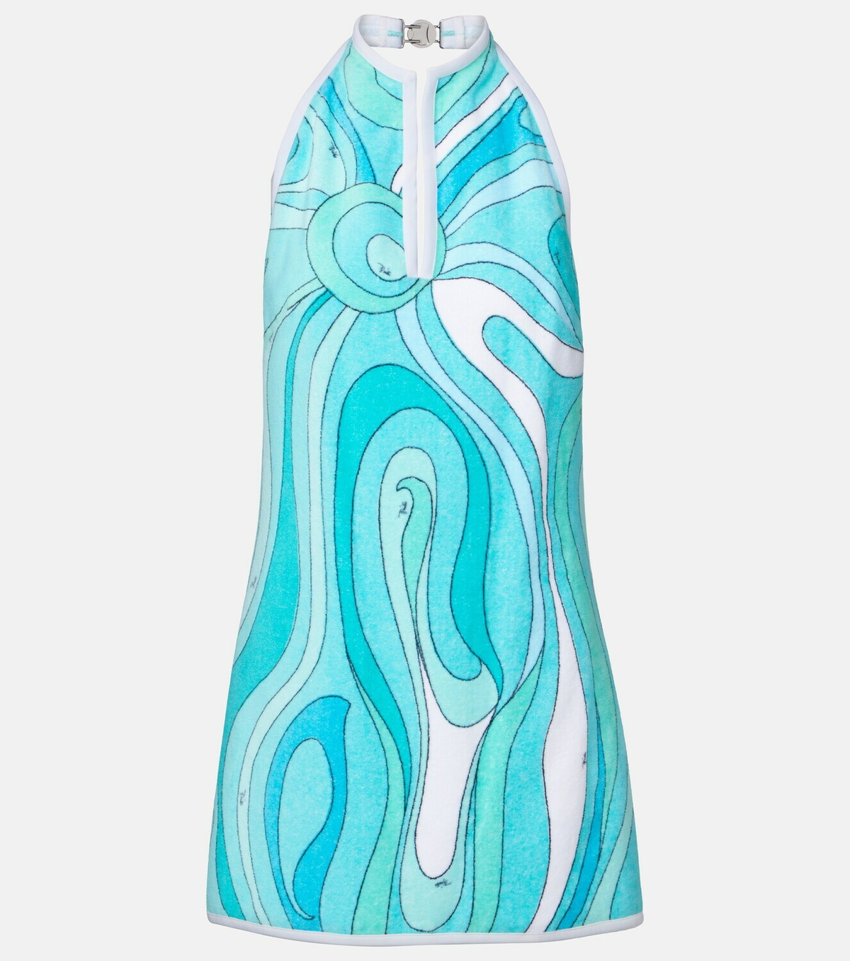 Pucci Iride halterneck cotton terry minidress