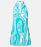 Pucci Iride halterneck cotton terry minidress