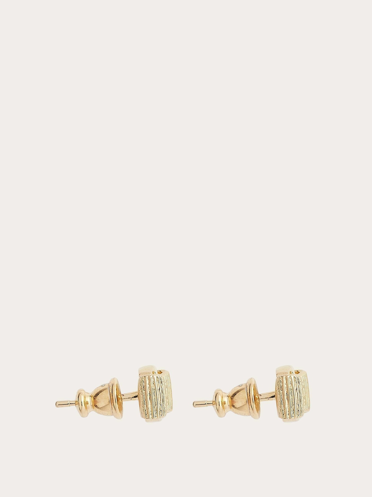 Ferragamo Womens Vara bow earrings in Gold