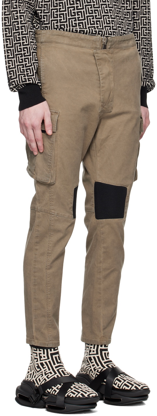 Pantalon Cargo BALMAIN Couleur Sable/marron Taille S - Survêtement Femme Neuf Avec étiquettes, Style Urbain