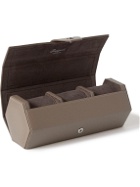 Rapport London - Vantage Leather Three-Watch Roll - Brown