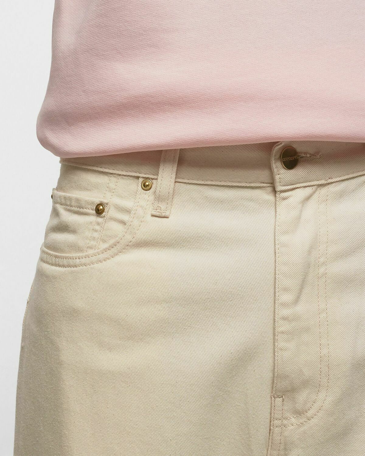 Carhartt Wip Derby Pant Beige - Mens - Casual Pants Carhartt WIP