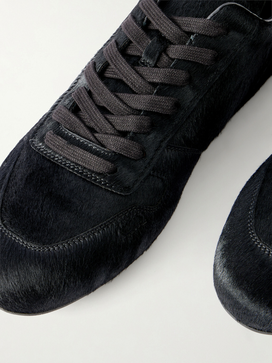 Rick Owens - Minimal Sneaks Pony Hair Sneakers - Black