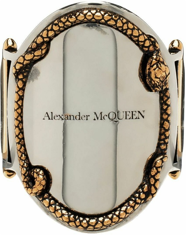 Photo: Alexander McQueen Gold & Silver Snake Ring