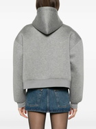 WARDROBE.NYC Grey Zip-Up Hoodie