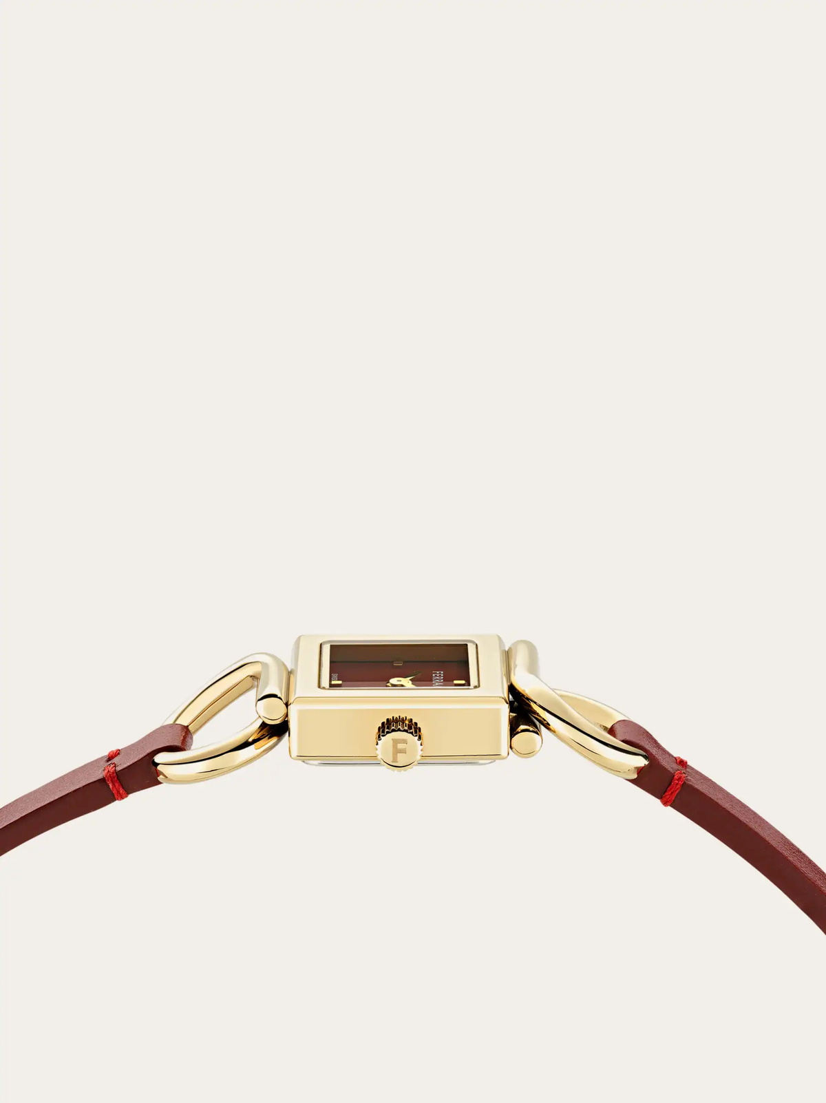 Ferragamo Womens Gancini Bangle watch in Red