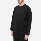 ByBorre Men's Weightmap Crew Knit in Black Multi-Colour