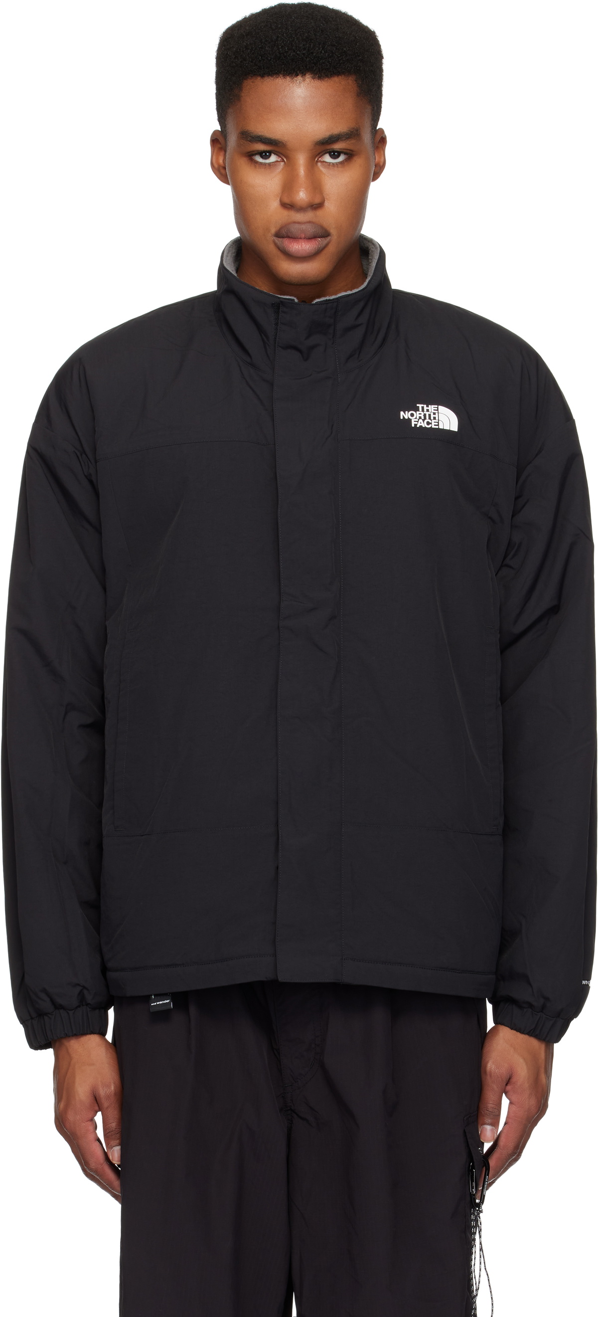 THE NORTH FACE 黒 Reversible Cozy Jacket The North Face Girls' Reversible Mossbud Swirl Jacket
