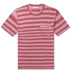 Mr P. - Striped Knitted Linen T-Shirt - Pink