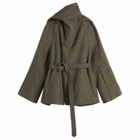 Rick Owens Women's Flight Scarf Jacket in Bosco
