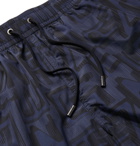 Ermenegildo Zegna - Mid-Length Printed Swim Shorts - Navy