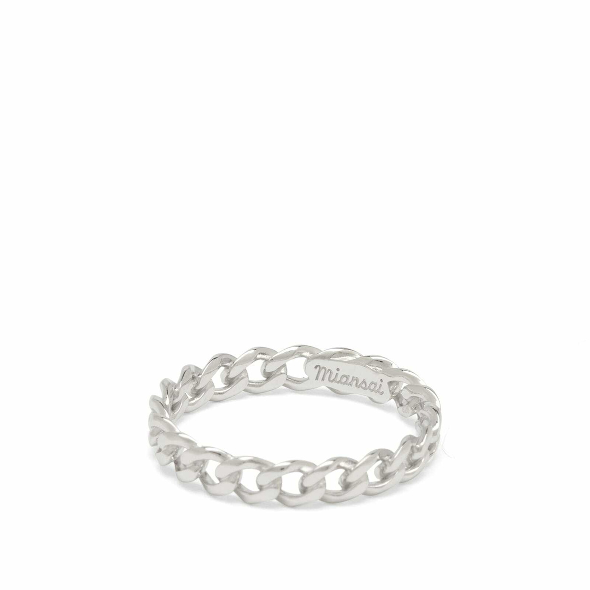 Miansai Men's Cuban Link Ring in Silver