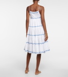 Caroline Constas Katrina embroidered poplin midi dress