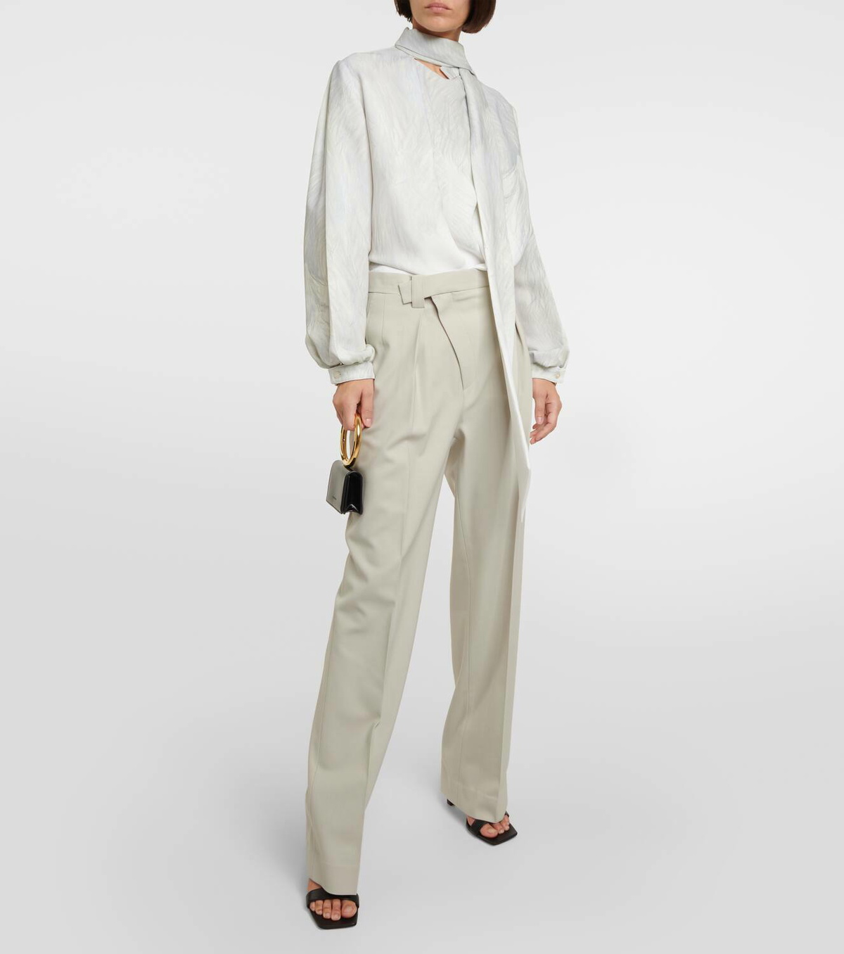 パンツ VICTORIA BECKHAM Women Straight Pants 1125DJE005218N 8845 WH Victoria Beckham Straight pants Victoria Beckham